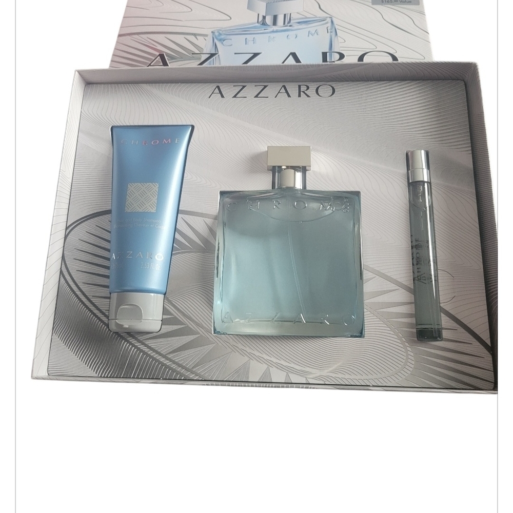 Azzaro Chrome Men's Fragrance Gift Set - Blue